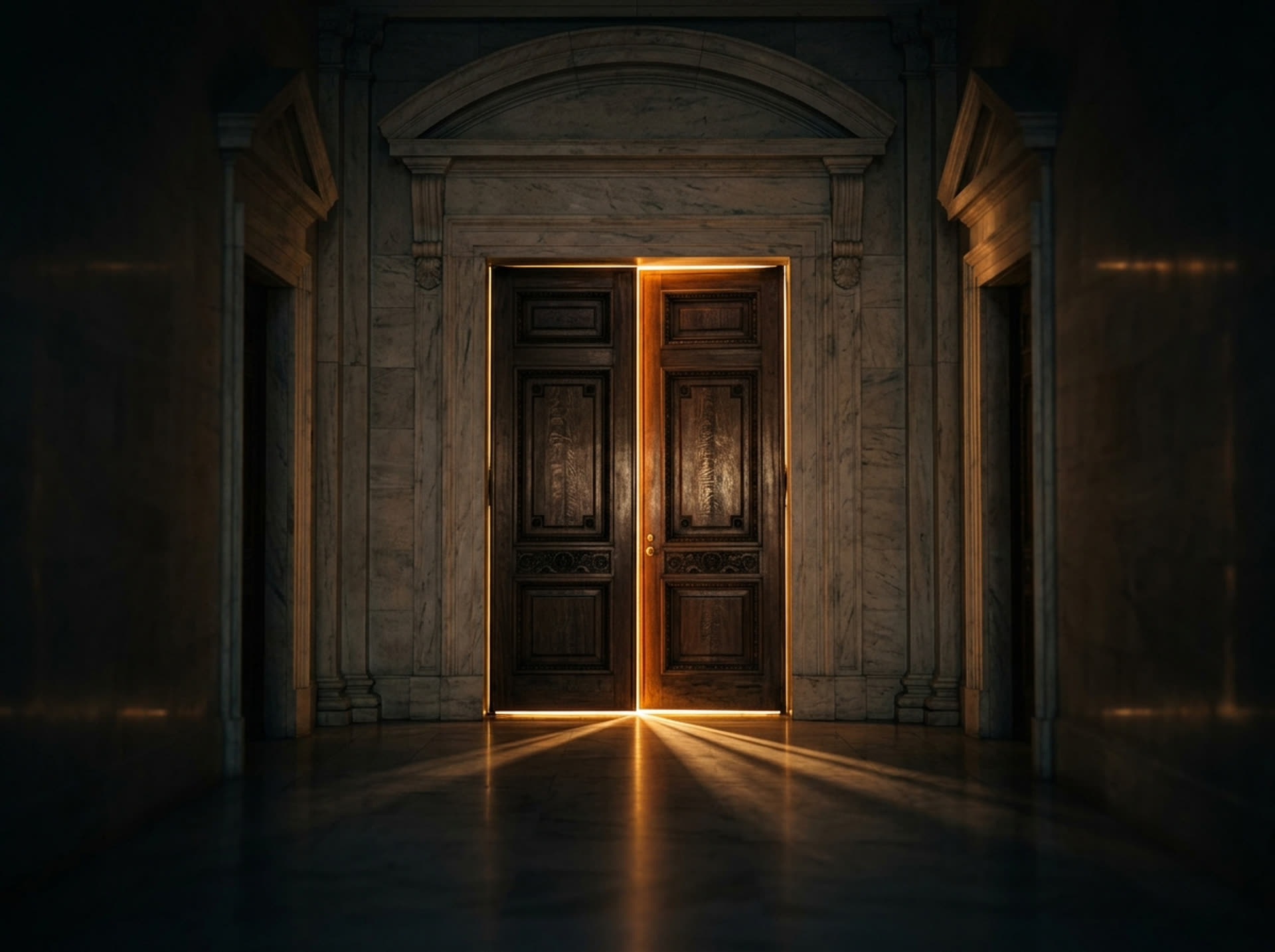 The institution's door